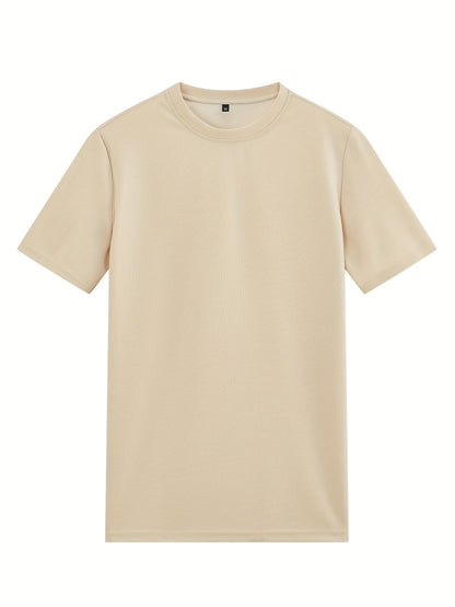 Textured Minimalist T-Shirt and Shorts Set