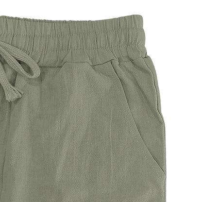 Leinenhose mit Kordelzug