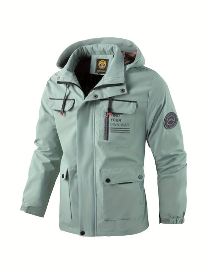 Waterproof Hooded Utility Jacket