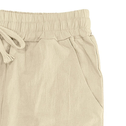 Leinenhose mit Kordelzug