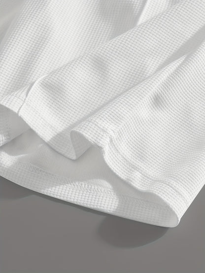 Textured Minimalist T-Shirt and Shorts Set