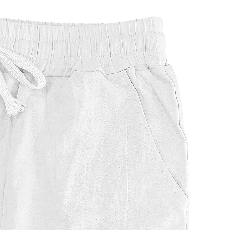 Leinenhose mit Kordelzug