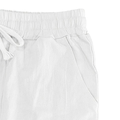 Leinenhose mit Kordelzug