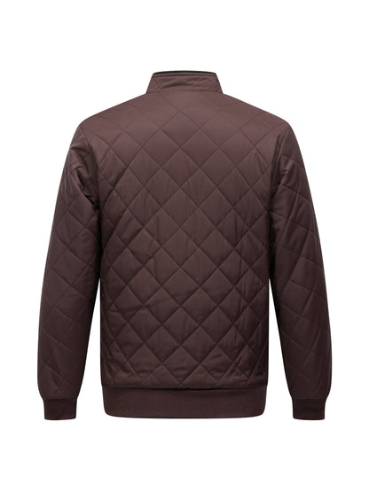 Chaqueta bómber guateada con forro polar