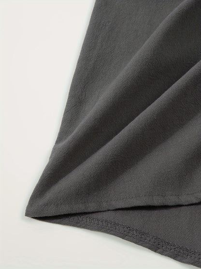 Strukturiertes Langarm-Henley-Shirt