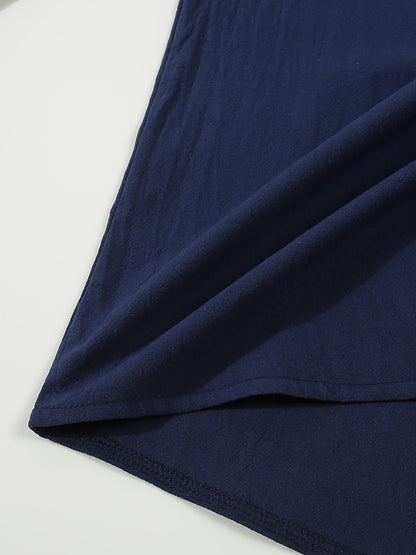 Strukturiertes Langarm-Henley-Shirt