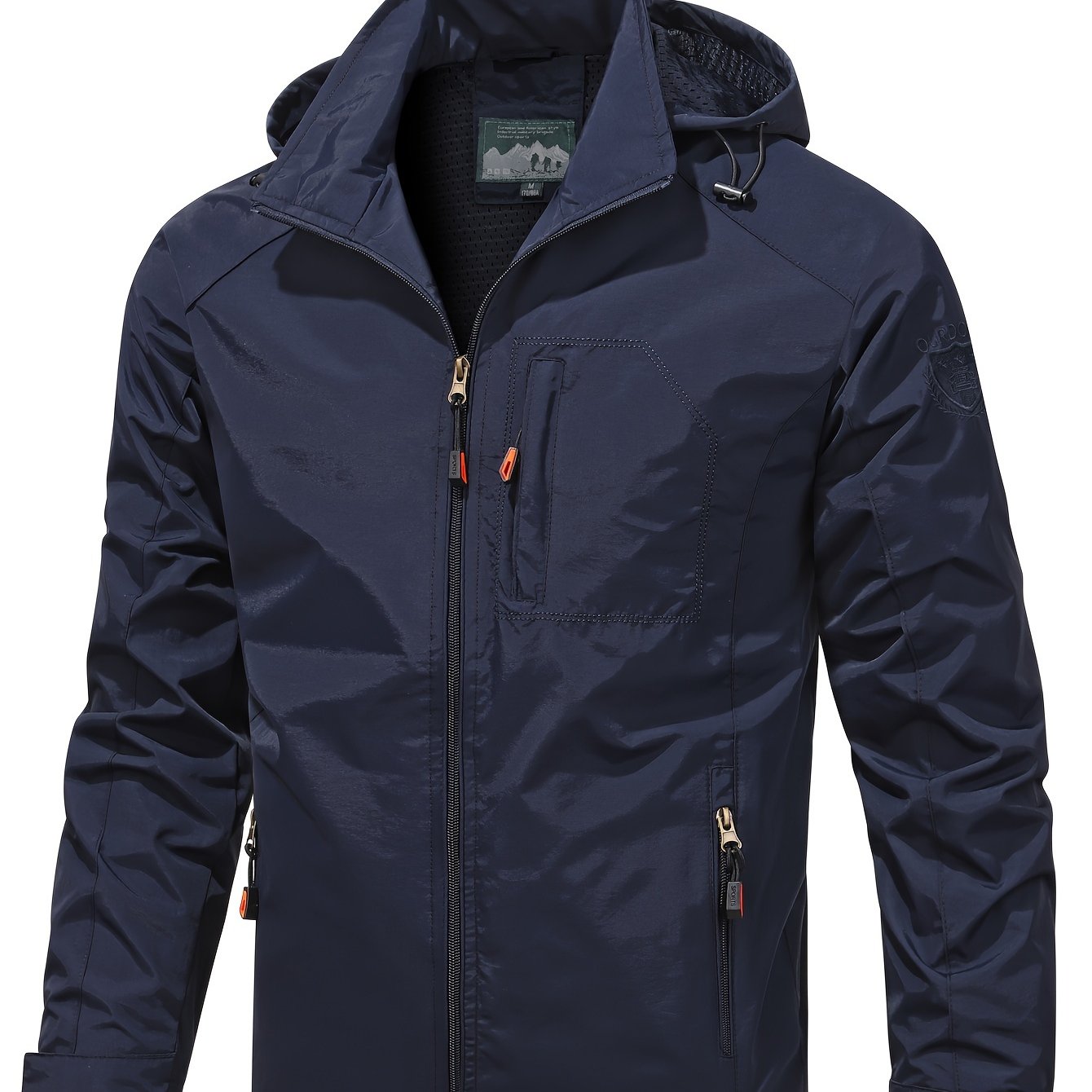 Lightweight Hooded Windbreaker Jacket