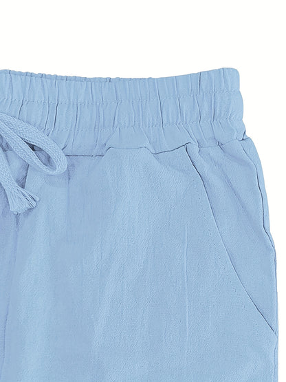 Leinenhose mit Kordelzug