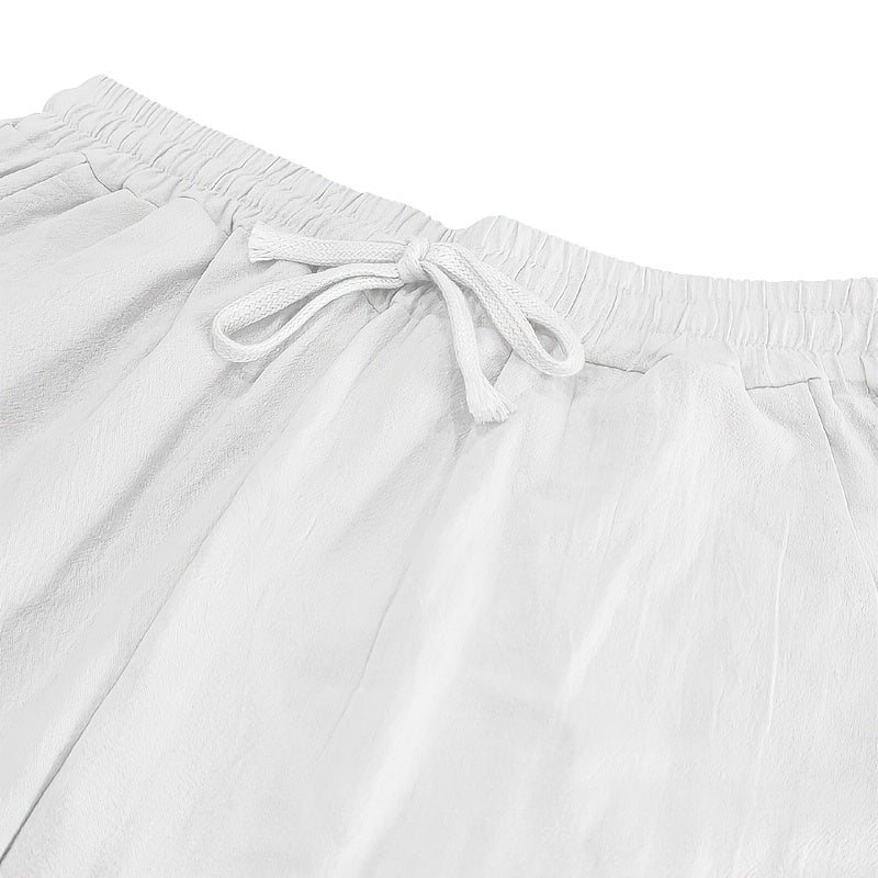 Leinenhose mit Kordelzug