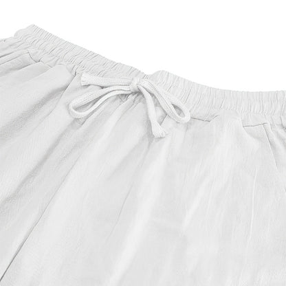Leinenhose mit Kordelzug