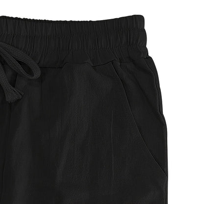Leinenhose mit Kordelzug