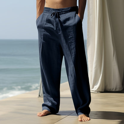 Leinenhose mit Kordelzug