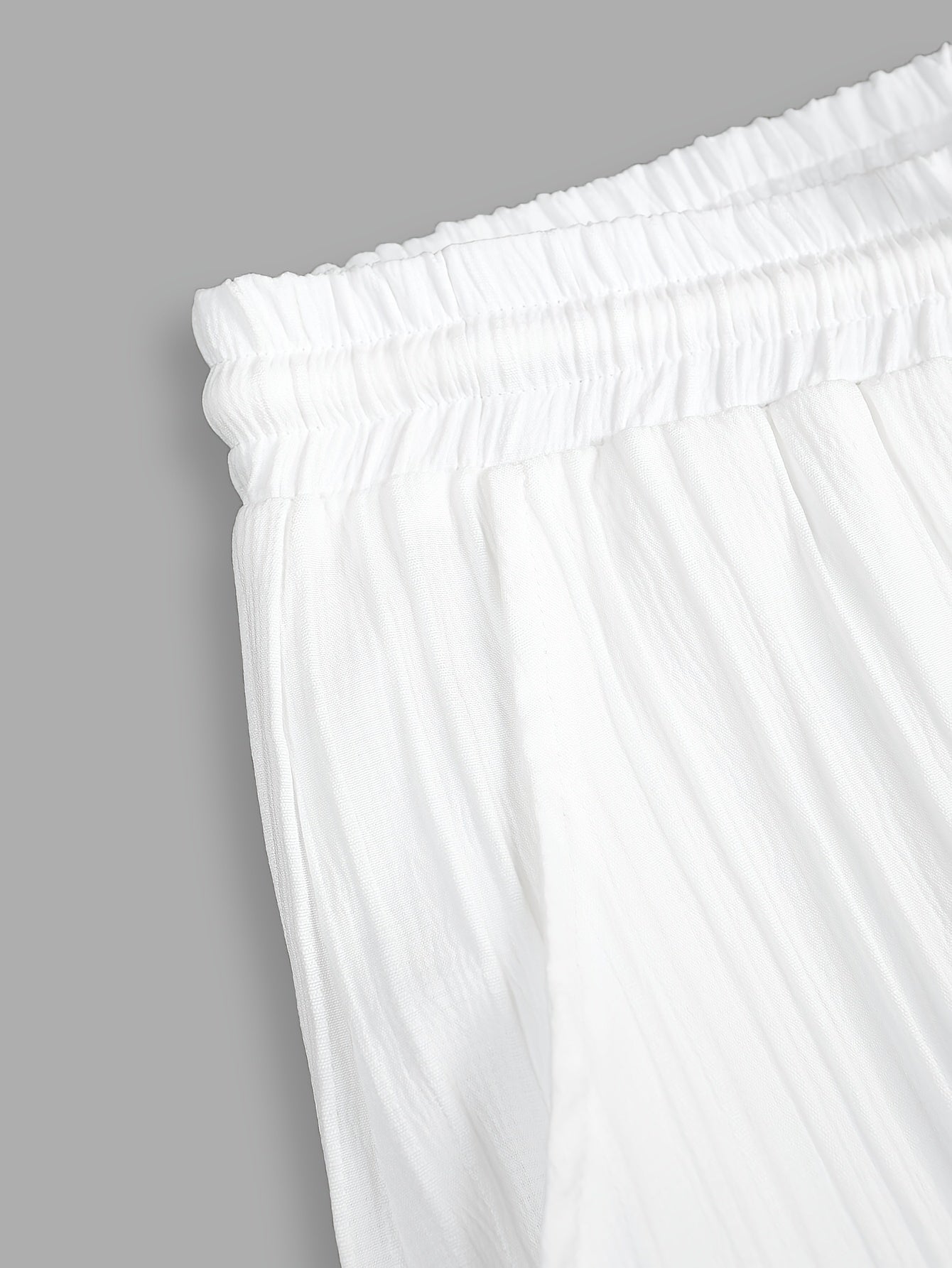 Pleated Short Sleeve Shirt and Trousers Set