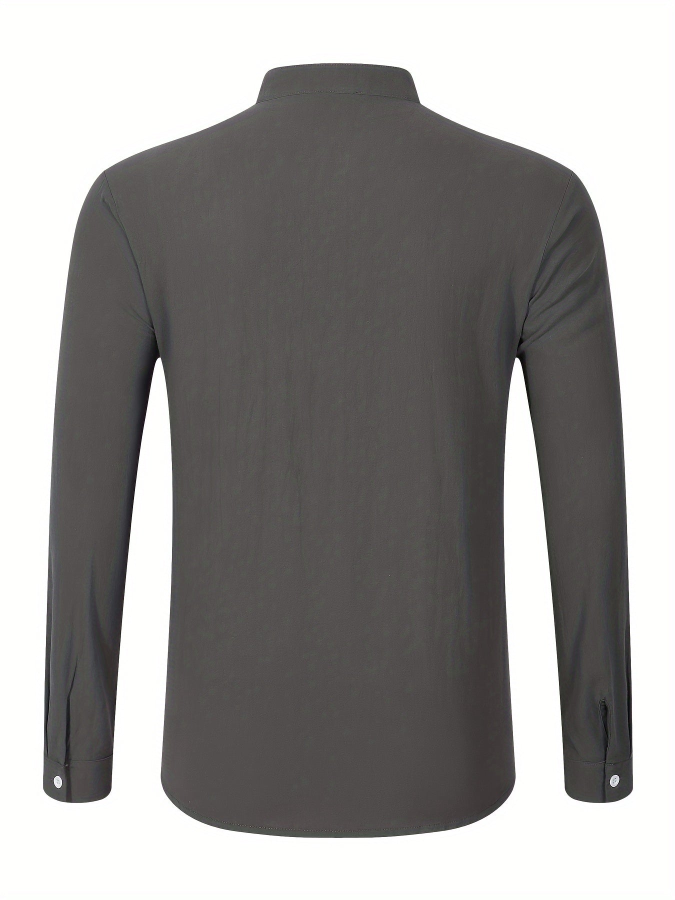Strukturiertes Langarm-Henley-Shirt