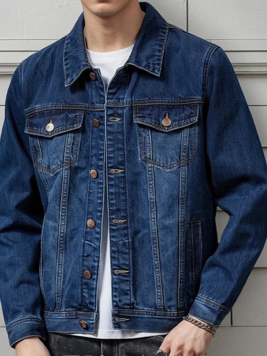 Chaqueta vaquera clásica con botones