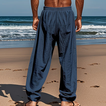 Leinenhose mit Kordelzug