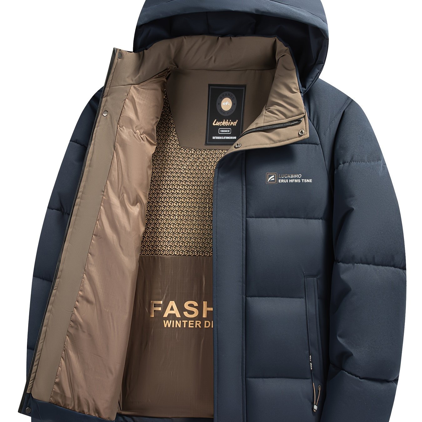 Chaqueta de invierno acolchada con capucha