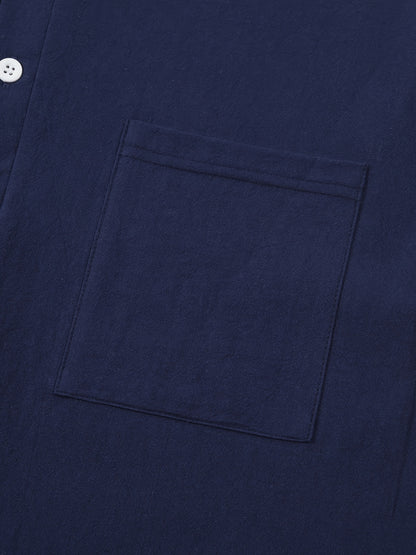 Strukturiertes Langarm-Henley-Shirt