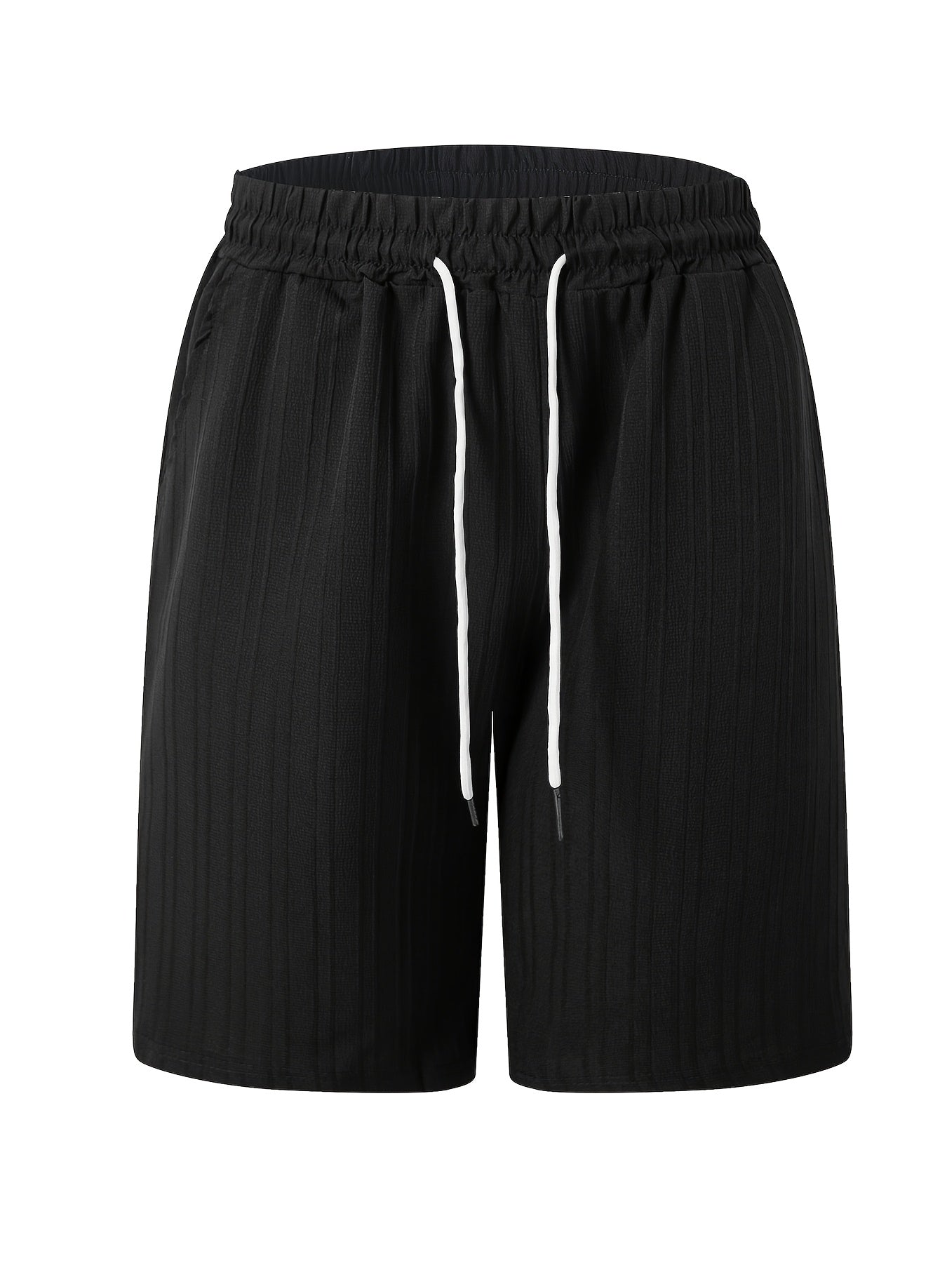 Sleeveless Pleated Button Shirt and Shorts Set