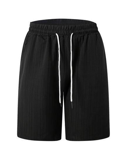 Sleeveless Pleated Button Shirt and Shorts Set
