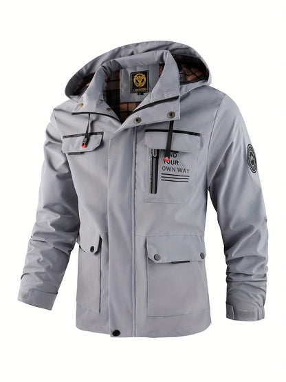 Waterproof Hooded Utility Jacket