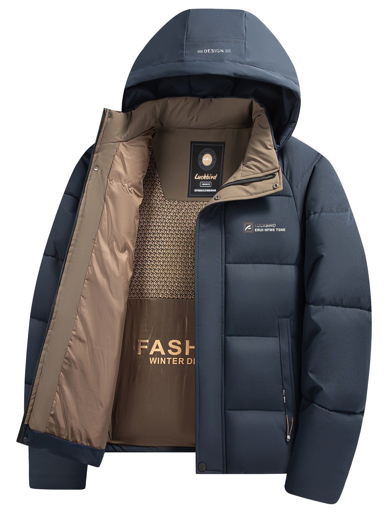 Chaqueta de invierno acolchada con capucha