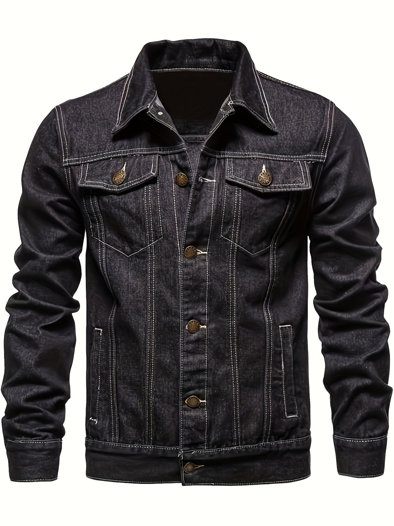 Chaqueta vaquera clásica con botones