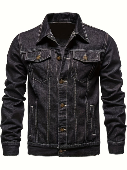 Chaqueta vaquera clásica con botones