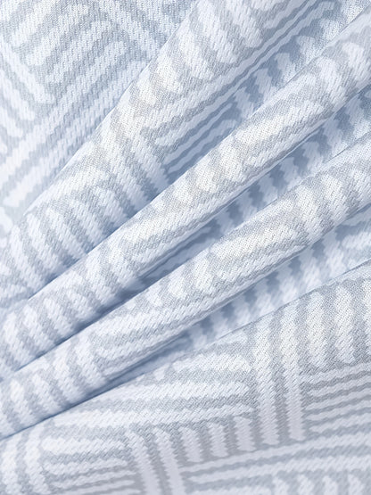 Strukturiertes Polo-Shirt mit Reißverschluss und Shorts-Set
