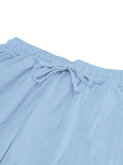 Leinenhose mit Kordelzug