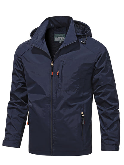 Lightweight Hooded Windbreaker Jacket