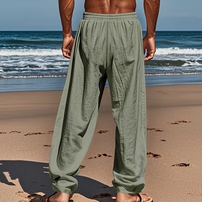 Leinenhose mit Kordelzug