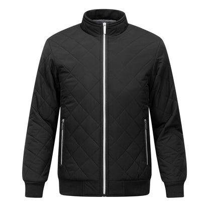 Chaqueta bómber guateada con forro polar