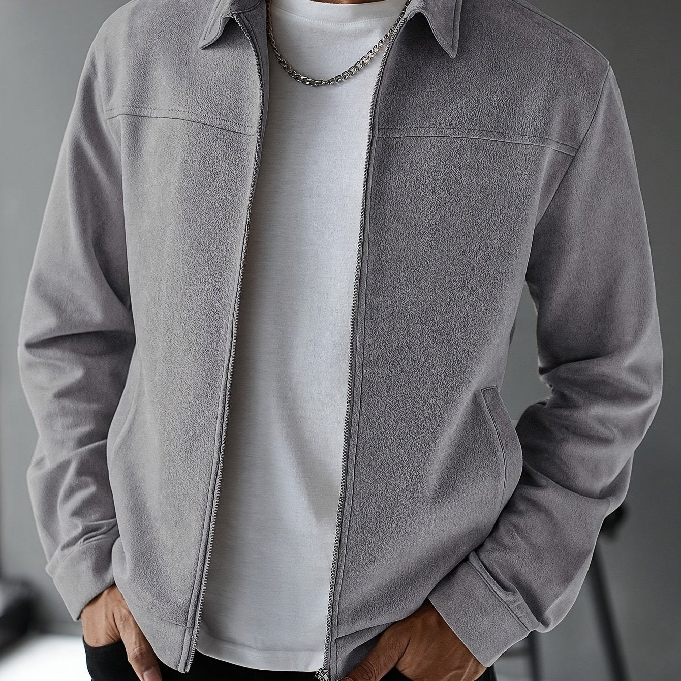 Chaqueta de ante a medida