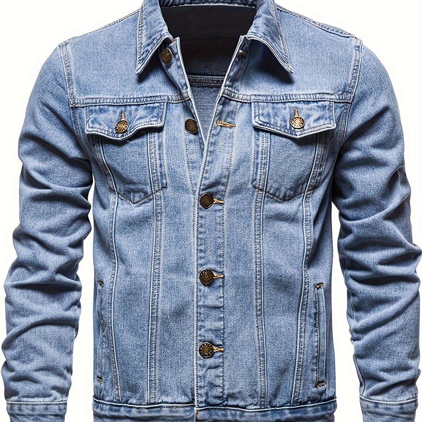 Chaqueta vaquera clásica con botones