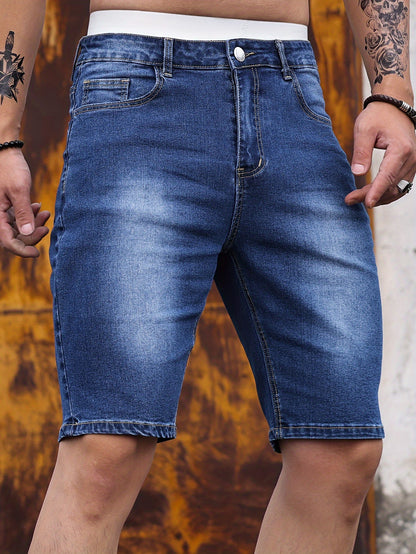 Pantalones cortos de mezclilla ajustados