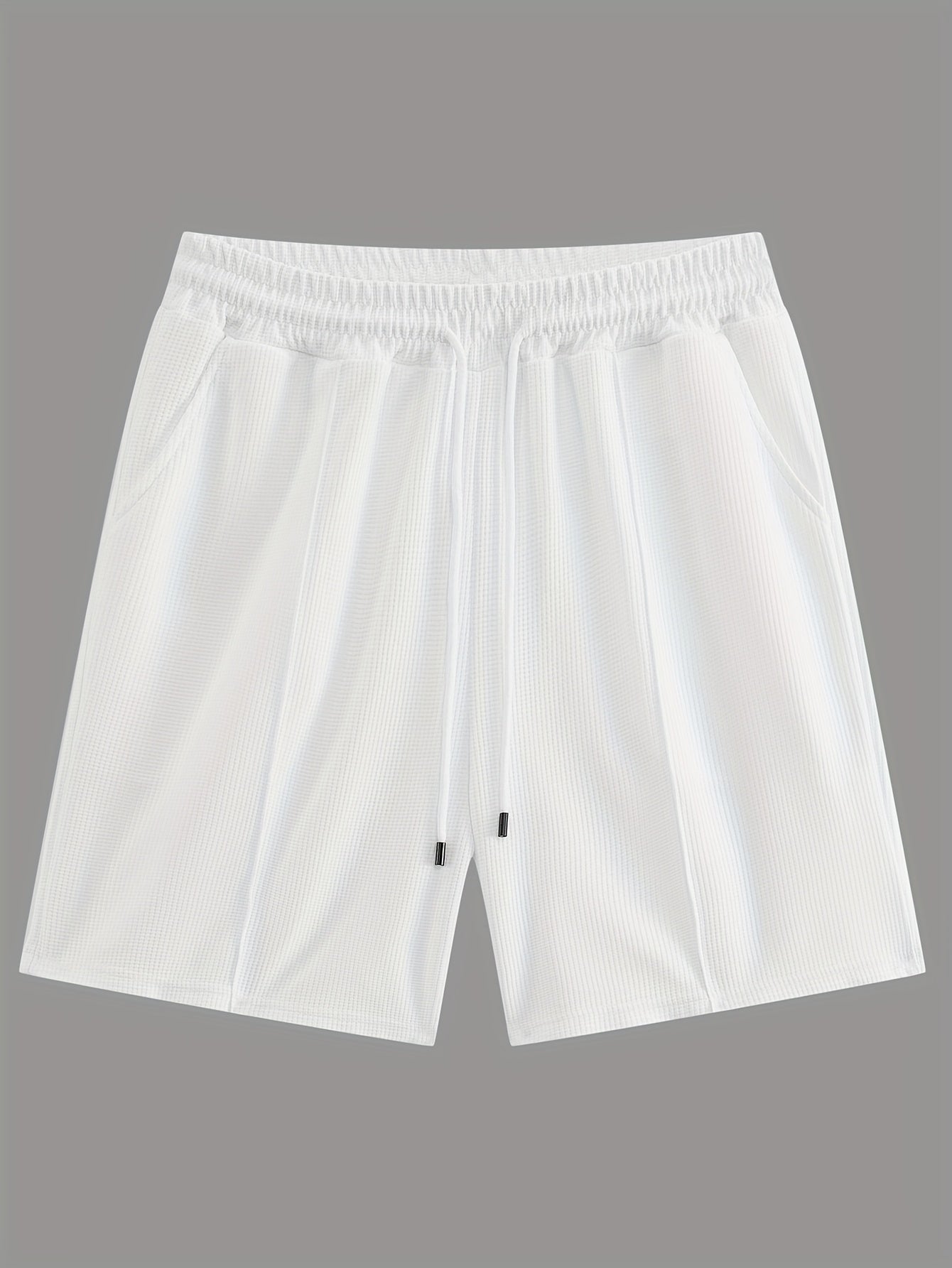 Textured Minimalist T-Shirt and Shorts Set