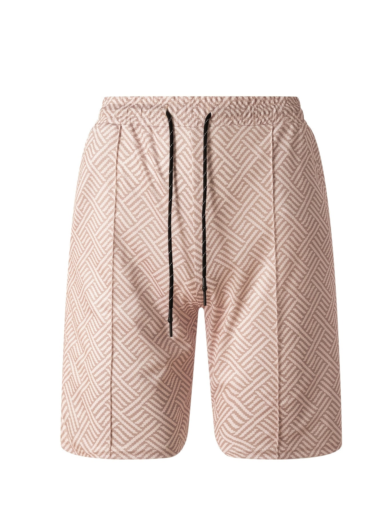 Strukturiertes Polo-Shirt mit Reißverschluss und Shorts-Set