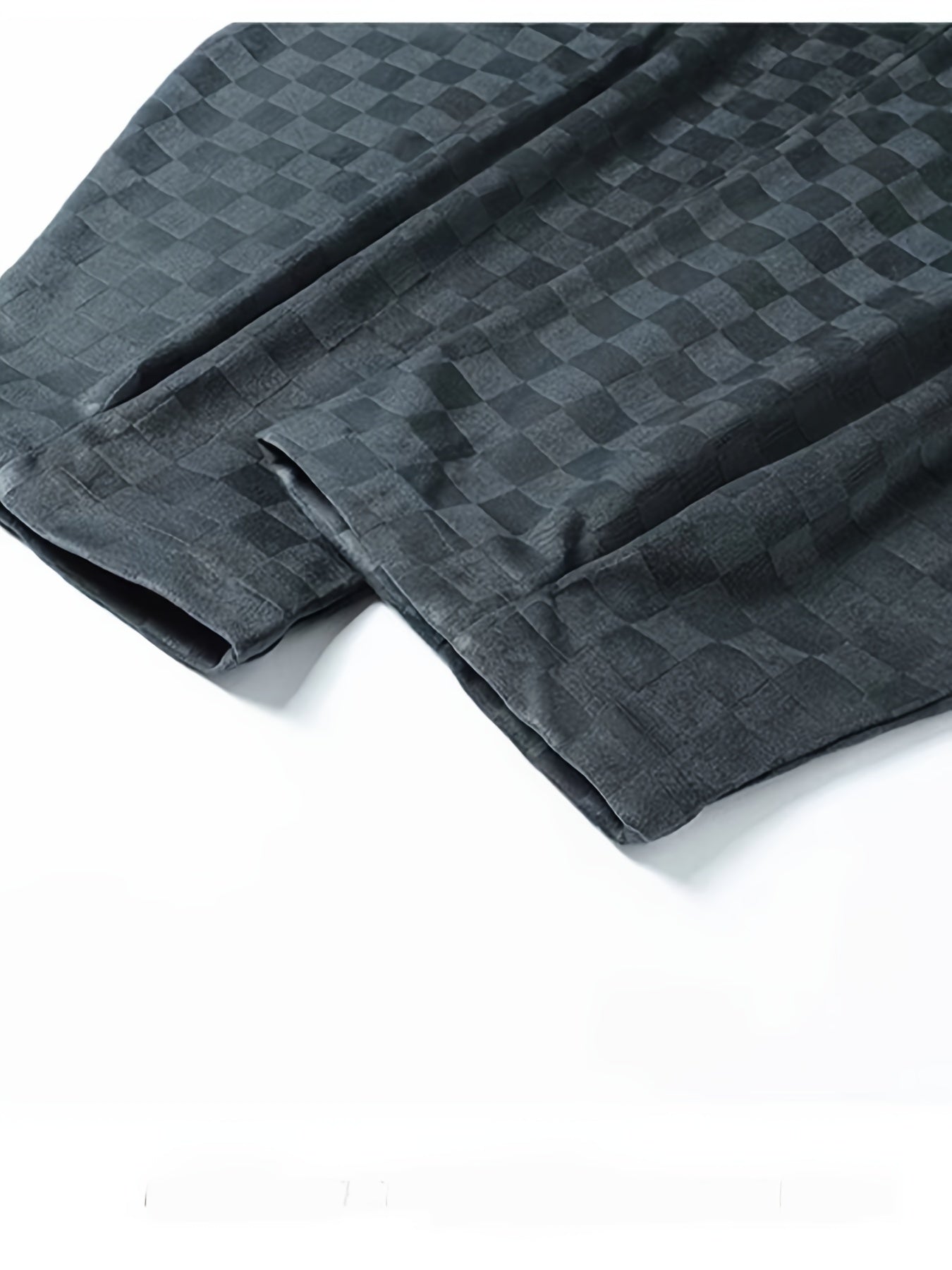 Pantalones anchos a cuadros