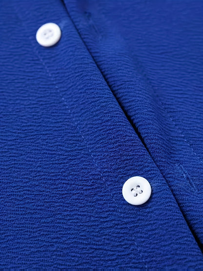 Textured Button-Up Shirt