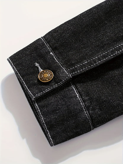 Chaqueta vaquera clásica con botones