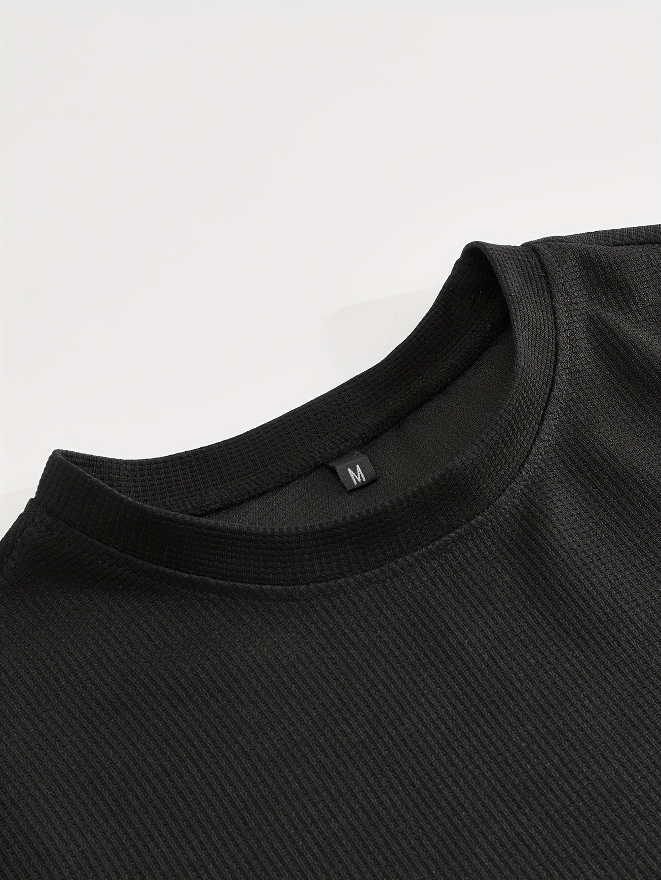 Textured Minimalist T-Shirt and Shorts Set