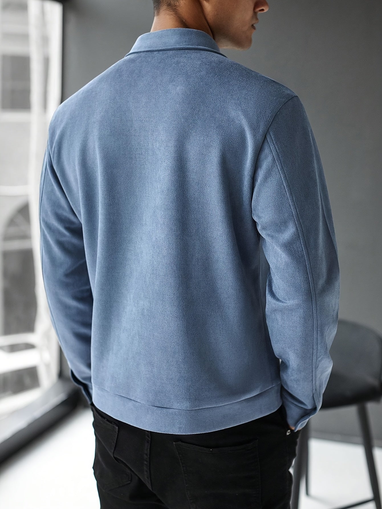 Chaqueta de ante a medida