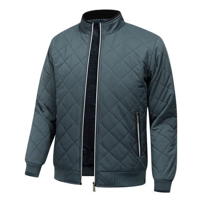 Chaqueta bómber guateada con forro polar