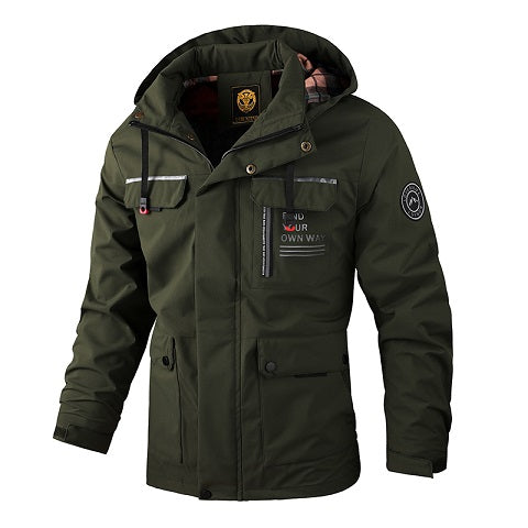 Waterproof Hooded Utility Jacket