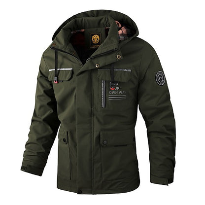 Waterproof Hooded Utility Jacket