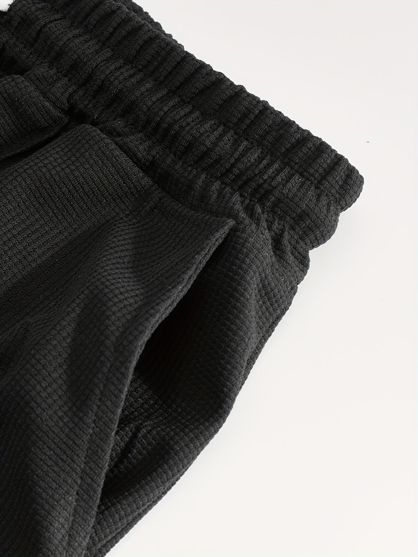 Textured Minimalist T-Shirt and Shorts Set