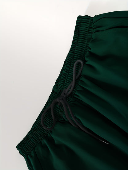 Conjunto de camisa de manga corta y pantalones de corte relajado