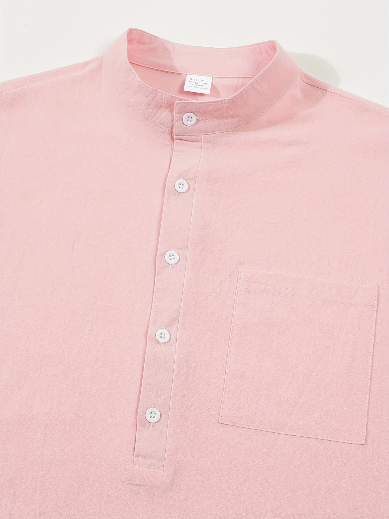 Strukturiertes Langarm-Henley-Shirt