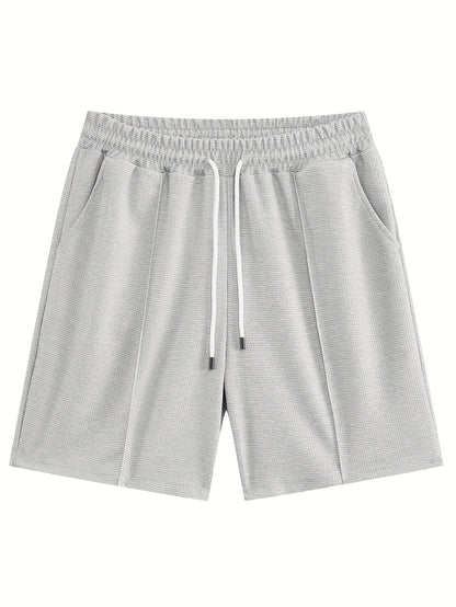 Textured Minimalist T-Shirt and Shorts Set